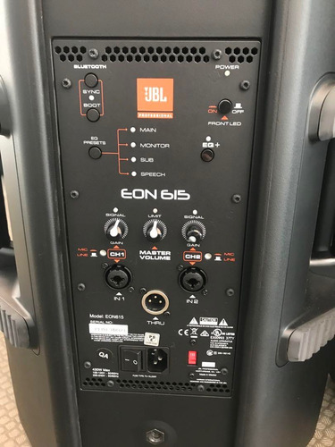 Par Caixas Jbl Eon 615 Caixa Ativa 1000w Pa Preto (Usado)