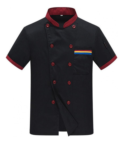 Camisa Unisex De Manga Corta Con Uniforme De Chef De Cocina
