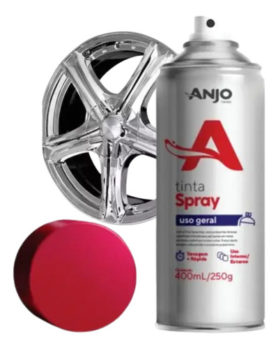 Pintura Spray Aerosol Anjo Efecto Cromado