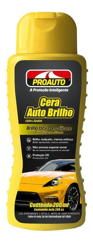 Cera Auto Brilho 200ml- Proauto