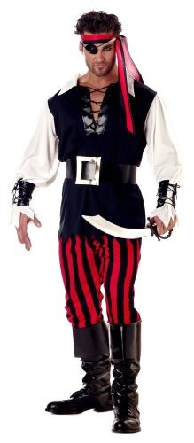 Disfraz De Pirata Feroz Para Adulto Talla Xl 44-46 Color