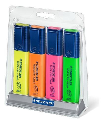 Resaltador Staedtler Textsurfer Classic, Juego 4 Colores Del