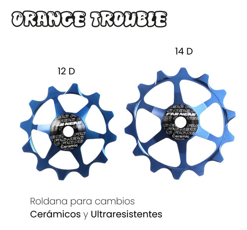 Roldana Para Cambios De Bicicleta Cerámicos Ultraresistente