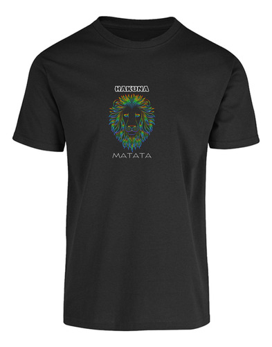 Playera Cuello Redondo Diseño Hakuna - León De Colores