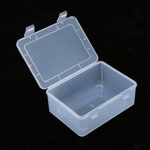La Caja De Plástico Transparente Rectangular Portátil Engros