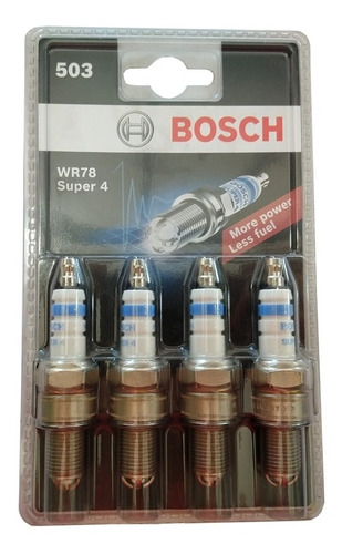 Juego De Bujias Bosch 4 Electrodos Suzuki Fun 1.0 / 1.4 8v