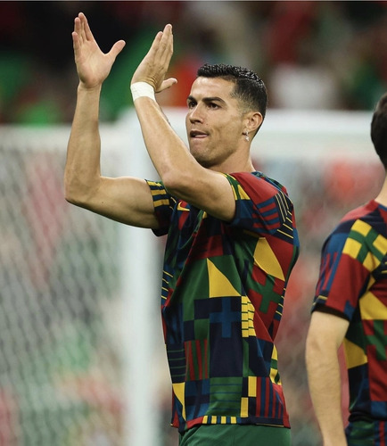 Imagen 2 de 5 de Camiseta Portugal Pre-match Mundial Qatar 2022