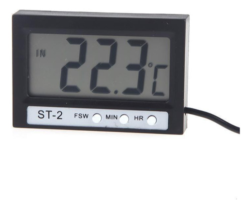 Termometro Digital Interno E Externo C/relogio St-2