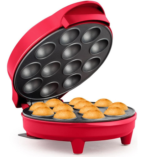 Holstein Housewares Cake Pop Maker, Rojo - Hace 12 Cake Pops