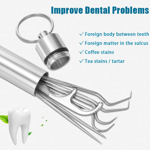 Kit De Herramientas Limpieza Dental Oral | Higiene Bucal 7pz