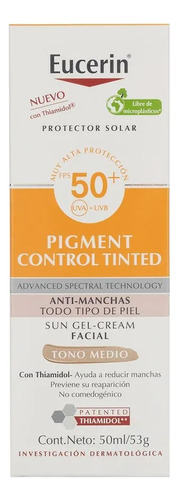Protector Solar Pigment Control (anti-manchas). 50ml
