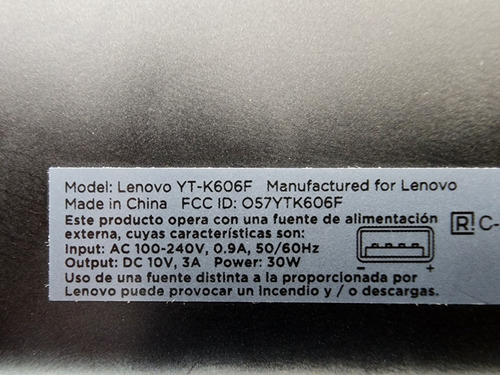 Tablet Lenovo Yt13 Smart Yoga Tab K606f 13 8gb 128gb