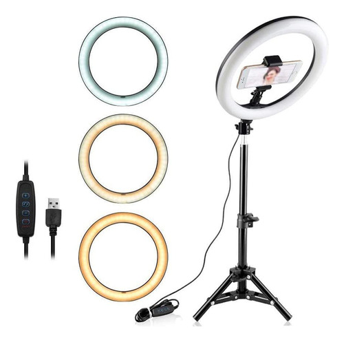 Iluminador High Ring Light 30cm Celular Luz Iluminação Led