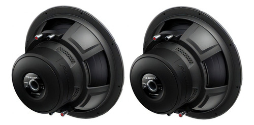 Kit 2: Subwoofer Pioneer TS-W3003d4, 12 pulgadas, 600 W, doble bobina, color negro