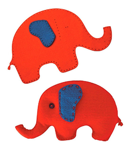 Juego De Costura Didactico Elefante Peluche P Coser Infantil