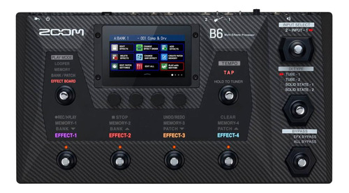 Pedalera Multiefecto Para Bajo Zoom B6