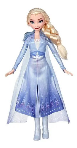 Mu eca Elsa Cabello Largo Y Rubio Y Vestimenta Azul Frozen Env o