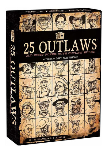 25 Outlaws Old West Poker Con Reglas De Outlaw