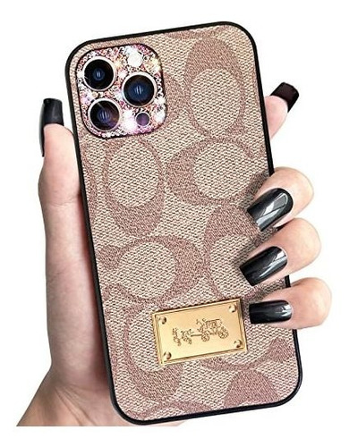 Cavdycidy Designer Luxury For iPhone 12 Case Leather Rcjh0