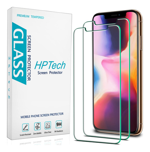 Hptech 2 Protector Pantalla Para iPhone 11 Pro Xs X 5.8 