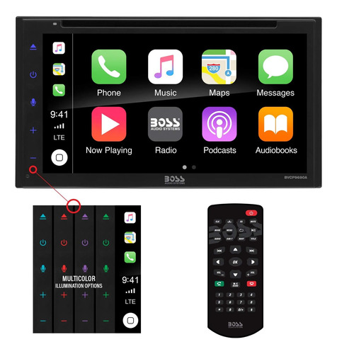 Boss Audio Systems Bvcp9690a Apple Carplay Android Auto Car