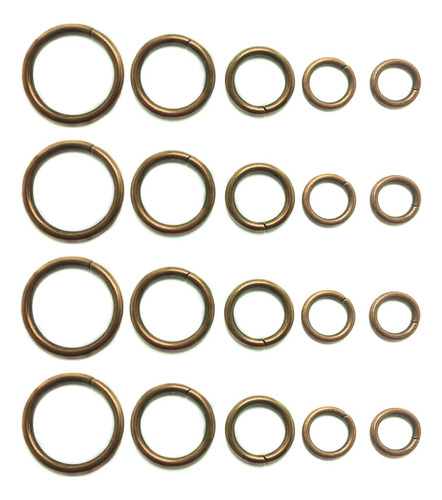 50 Pcs   Assorted Multi-purpose Metal O Ring For Hardwa...