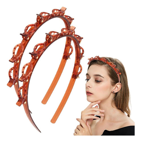 Diademas Para Cabello Mujer, 2p Bandas Para El Cabello Clips