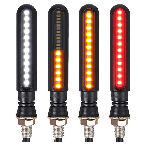 Luces De Señal De Motocicleta, 4pcs 12v Led Indicadore...