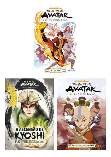 Coleção Avatar, A Lenda De Aang 3 Livros, De Vários Autores. Editorial Kit De Livros, Capa Mole, Edição 20240101 00:00:00 Em
