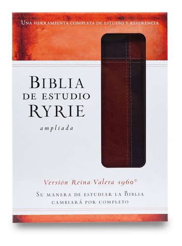 Biblia De Estudio Ryrie Ampliada Rvr1960 Duo-tono Marrón