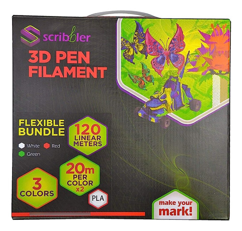 Scribbler 3d Pen Pla Based Flexible Filament Refills For 3d