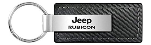 Llavero Jeep Rubicon Negro De Fibra De Carbono