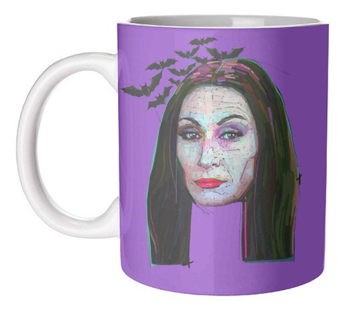 Taza De Ceramica Morticia Adams