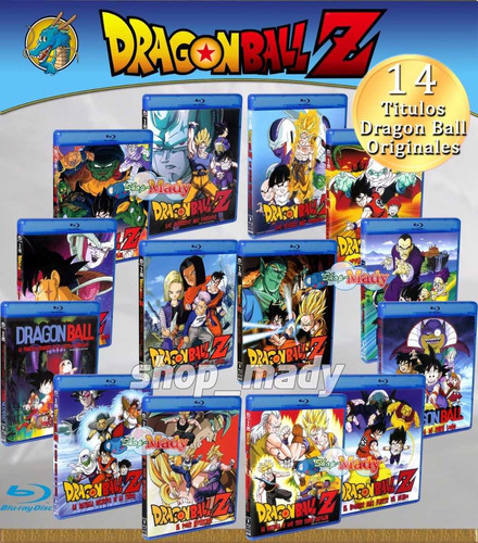 Super Paq De 14 Peliculas De Dragon Ball Blu-ray