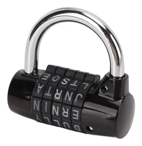 Lockers Candado 5 Letras Candado Combinación Antirrobo Zinc