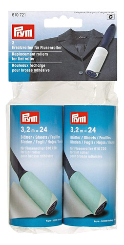 Pack 2 Repuestos Para Rodillo Saca Pelusas Y Pelos Prym® Color Pack 2 Respuestos