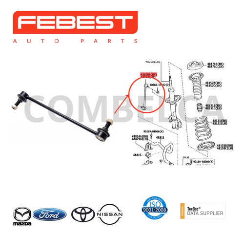 Bieleta Delantera Toyota Siena 2010+