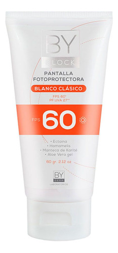 By Block Pantalla Fotoprotectora Blanco Fps60 Crema