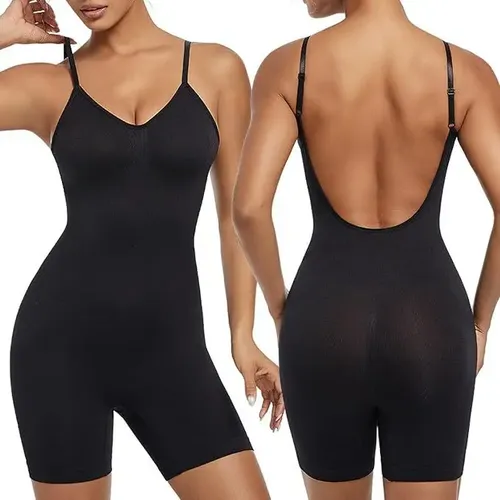 Body Macaquinho Cinta Modeladora Bermuda Bumbum Costa Nua — R$ 47,50 em Mercado Livre, 40% OFF