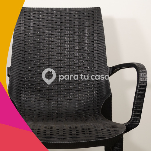 Juego Jardín Mesa Cuadrada Alta + 2 Sillones Melody Quality
