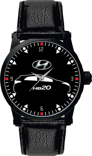 Relógio De Pulso Personalizado Carro Hb20 Hatch- Cod.hyrp036