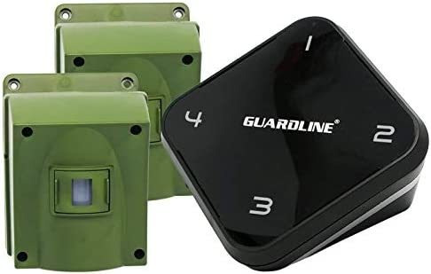 Sistema De Alarma Guardline 1 Receptor Y 2 Sensores -verde