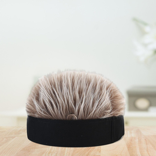Bn Sombrero De Peluca Peluca De Gorro Con Pelo Falso Con