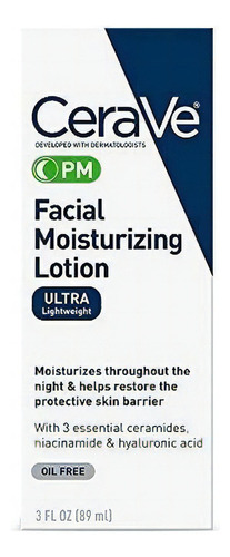 Locion Hidratante Facial - Cerave Pm - - mL a $1101