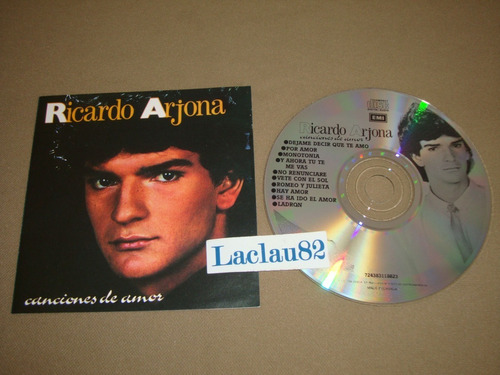 Ricardo Arjona Canciones De Amor 1986 Emi Cd Canada