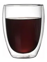 Comprar Pocillo Taza Café 350 Ml Doble Pared Vidrio Borosilicato X1 Color Transparente Café\u002Fte\u002Fshot