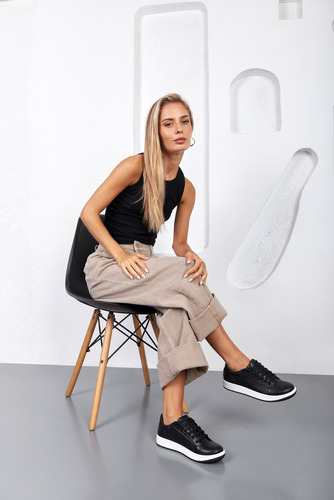Zapatillas Mujer Urbanas Caladas Suela Goma Moda Barcelona