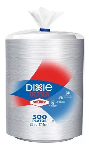 Dixie - Platos de papel para uso diario, 8 1/2 pulgadas, 90 unidades,  almuerzo o cena, platos desechables impresos