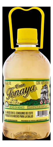 Paquete De 3 Licor De Caña Tonayan Pet Amarillo 440 Ml