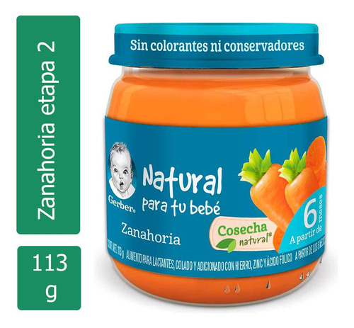 Gerber Zanahoria 2da Etapa Frasco Con 113 G